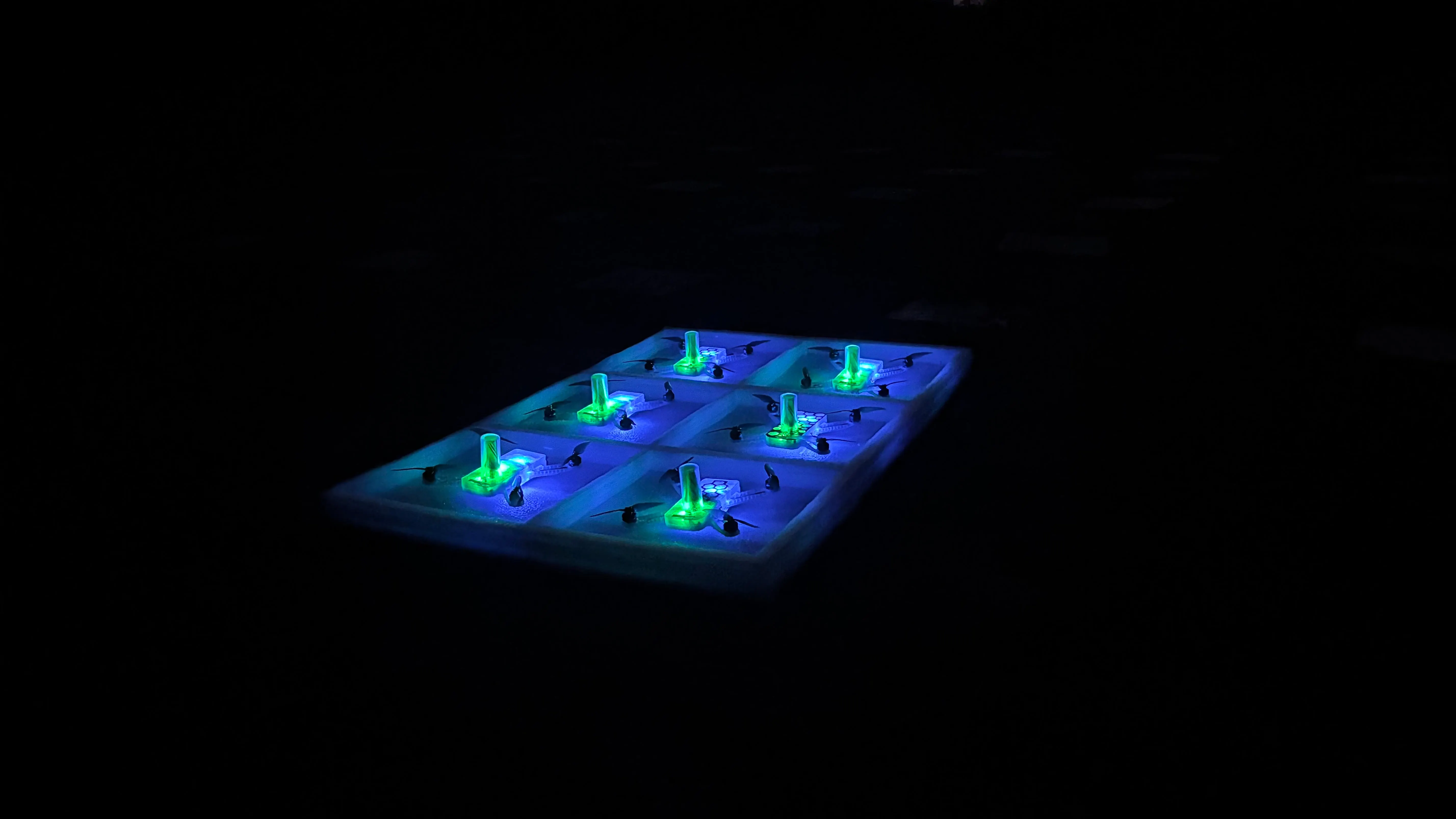 Aerospark drone fleet on launch pad